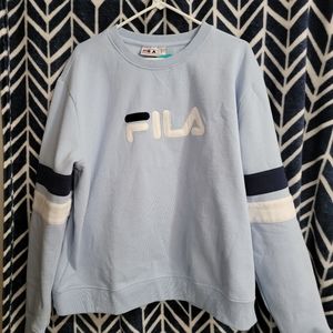 FILA LADIES, NATALIE CREWNECK SWEATSHIRT, Light Blue, 3X